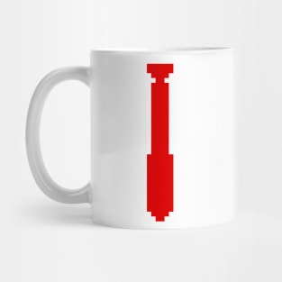 8bit Tie - RED Mug